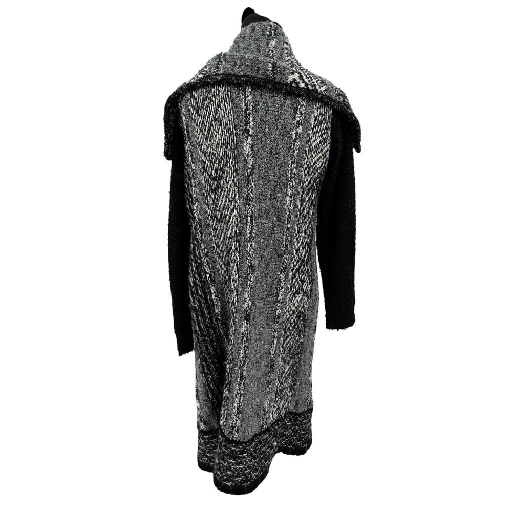 Coldwater Creek Long Cardigan Sweater Women S Shawl Collar Waterfall Chunky Knit - Picture 6 of 7